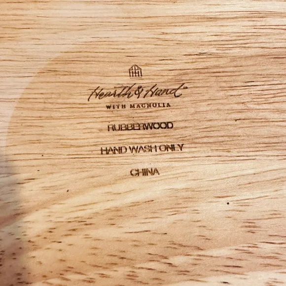 Hearth & Hand Natural Rubberwood Bowl - Picture 6 of 9